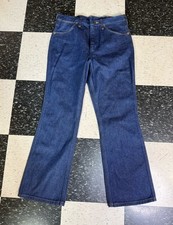Vintage Wrangler Jeans Men 34x31 Boot Cut Dark Wash 80s 90s No Fault 945Pw USA