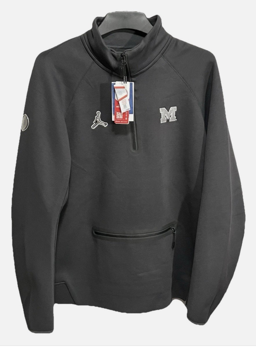 Nike Tech Fleece Michigan Wolverines 1/4 Zip Sweatshirt PE Sz