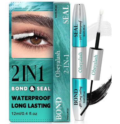 Lash Cluster Glue Waterproof, 2-in-1 Strong Hold Bond and Seal Lash Glue, 72H Lo