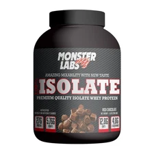 MONSTER LABS 100% Isolate Premium Quality Whey Protein Rich Chocolate 76 Serving