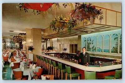 1960 Atlantic City New Jersey Postcard Conrad's Colonial Steak House Restaurant
