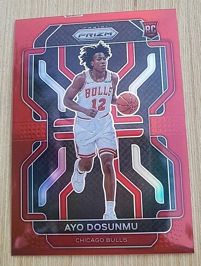 🏀 2021-22 Prizm #271 Ayo Dosunmu (RC) /299 RED PRIZM Holo Color Match TWOLVES