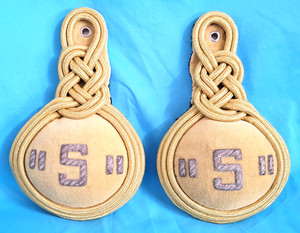 Epaulette Pattern 1872 Cavalry 5th Fifth Regiment Reproduction Metallic Insignia