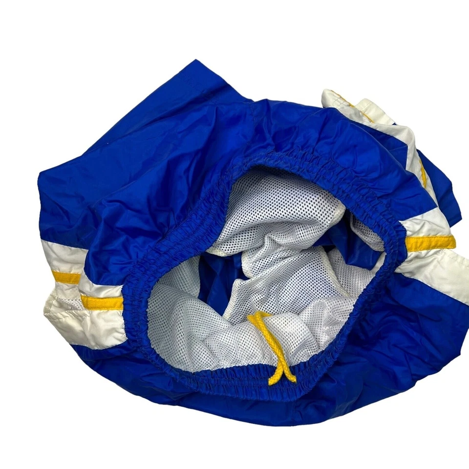 Fila De Colección Y2K Malla Forrado Nylon Pantalones Cortos Bañador 7" Entrepierna Azul Para Hombres Pequeño Foto 4 de 4