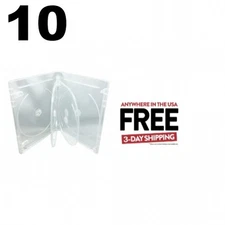 10 PREMIUM STANDARD Clear Blu-Ray 6 Disc DVD Cases 14mm **1-3 DAYS