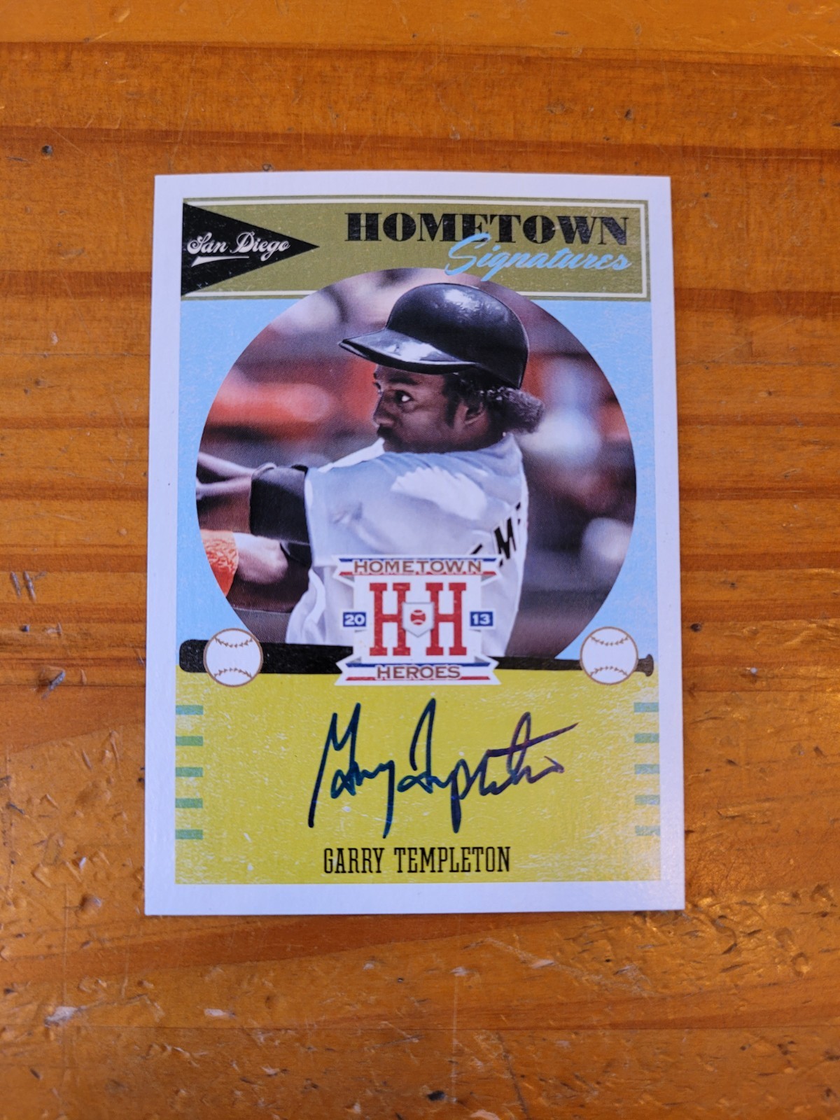 2013 Hometown Heroes Signatures #HSGA Garry Templeton Autographed Card