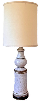 44'' Bitossi Aldo Londi Raymor Italian Art Pottery Table Lamp Vtg Mcm Italy Bagni