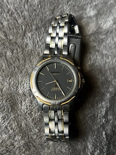 Vintage Seiko "Sports 100" Kinetic Date Automatic 1980's (For Parts)