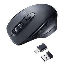 Silent Wireless Blue LED Mouse Type-CA Large MA-WBLC169BK