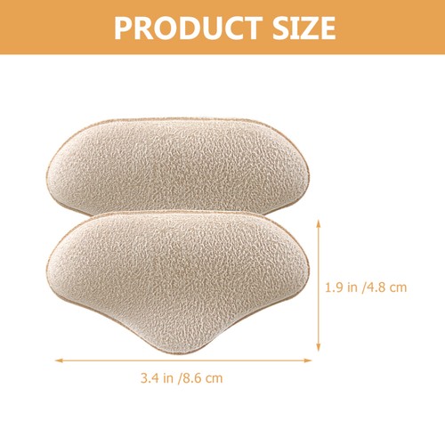 2 Pairs Anti-wear Pad Miss Man Heel Grips Cushion Stickers Pads for Rubbing - Picture 9 of 12
