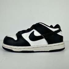 Nike Dunk Low Panda Baby Trainers | UK 7.5 | Black White | Infant