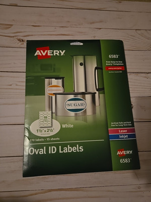Avery Multipurpose Label - 1.50'' Width x 2.50'' Length 15 / Pack Oval
