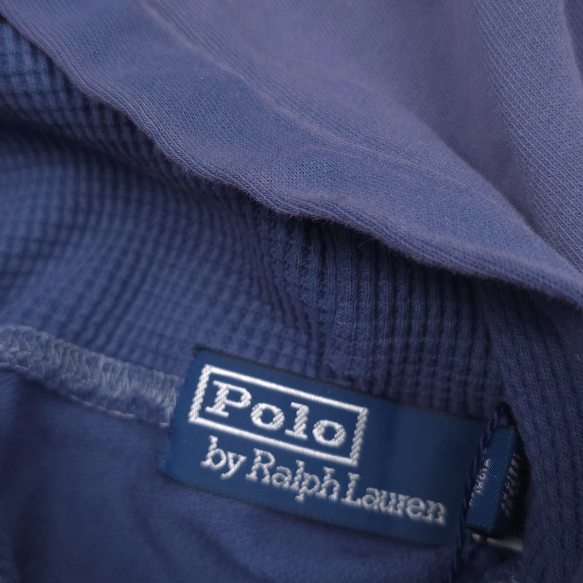 $168 Polo Ralph Lauren Navy Blue Vintage Fit Spa Terry