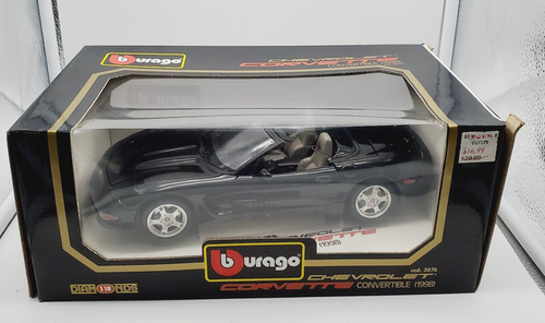 Burago 1/18 Chevrolet Corvette Convertible 1998 - Miniature + Catalogue 97/98