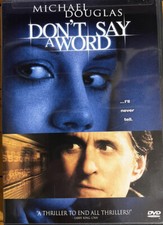Don't Say a Word DVD, 2002 Michael Douglas Like New