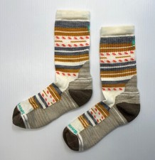 Women's SMARTWOOL Hike Margarita Crew Socks NATURAL   #SW001586