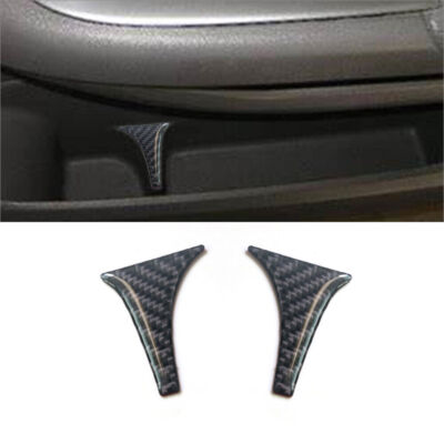 2Pcs Carbon Fiber Interior Door Compartment Accent Cover Trim For Honda Odyssey