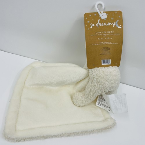 Nuovo peluche So Dreamy Lovey Sherpa Bear coperta di sicurezza bambino coccole giocattolo Stuffie - Foto 5 di 8
