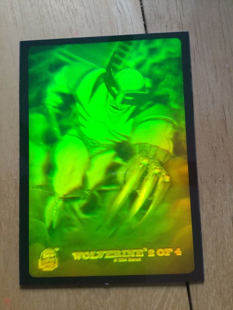 1994 MARVEL UNIVERSE HOLOGRAM CARD WOLVERINE 2 GREEN EBay