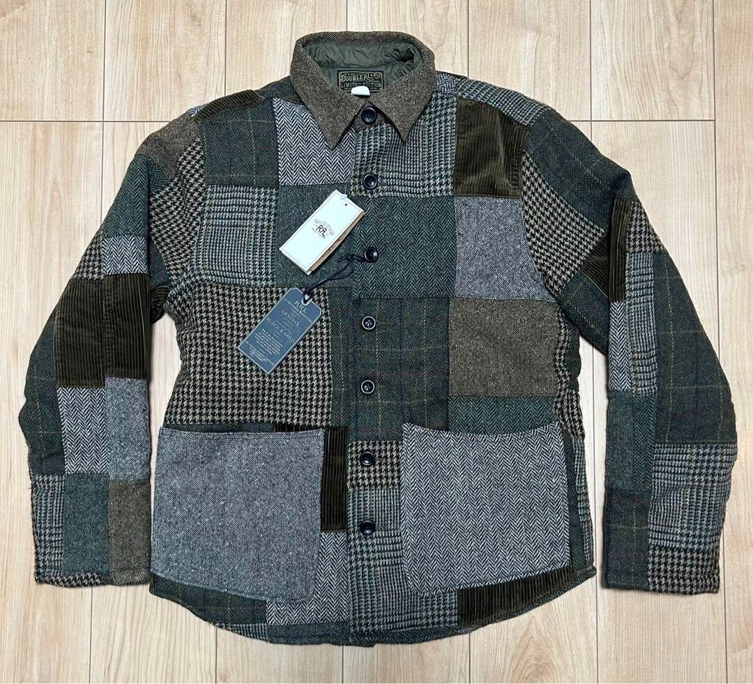 RRL Ralph Lauren Limited Patchwork Tweed Overshirt Jacket Men's w