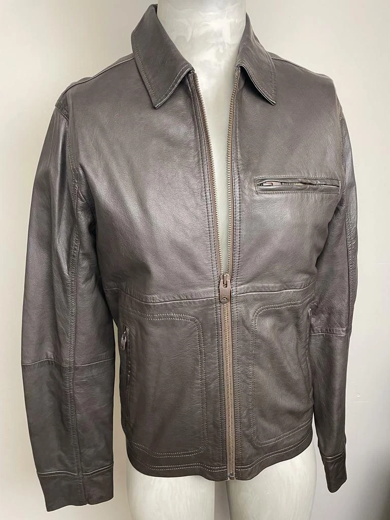 Timberland leather top jacket mens