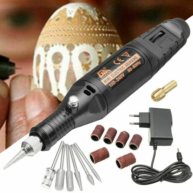 DIY 15Pcs Electric Engraving Engraver Pen Carve Tool Kit For Jewelry