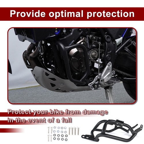 Fit For Yamaha tenere700 2019-2025 Motorcycle Down Crash Bars Engine Guards - Picture 5 of 18