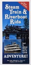 1991 Essex Connecticut Steam Train Riverboat Ride Schedule VTG Travel Brochure 1991 Essex Connecticut Steam Train Riverboat Ride Schedule VTG Travel Brochure