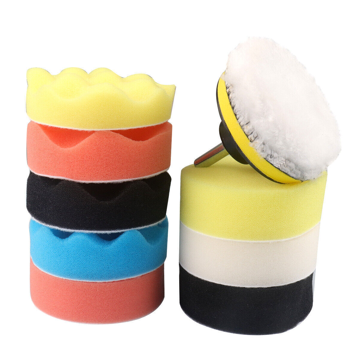 7-tlg Polierpad Set 150mm - Wabendesign Für Auto & Oberflächen