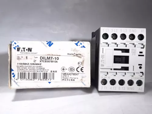 EATON MOELLER DILM7-10 CONTACTOR 3P 7A 110/120V XTCE007B10A 276547