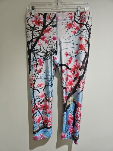 🩷 TEREZ SZ LARGE CHERRY BLOSSOM LEGGINGS EUC