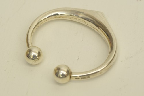Authentic Cartier C Decor Logo Sterling Silver 925 Ball Tip Charm Accessory - Picture 11 of 11