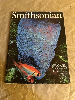 Smithsonian Magazine August 1998 Sponges Beautiful-and Pharmaceutical