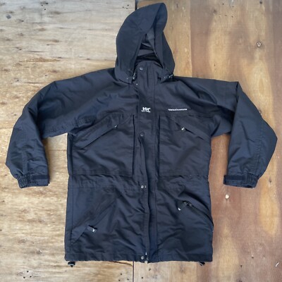 Helly Hansen Jacket Mens Small Black Full Zip Outdoor Ski Jacket