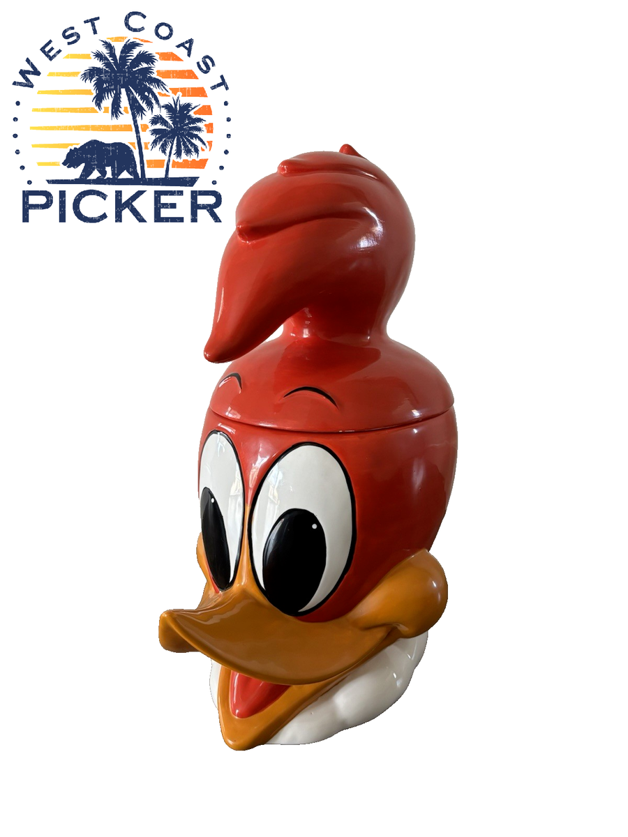 Vintage Large Woody Woodpecker Cookie Jar Walter Lantz 1967 | eBay
