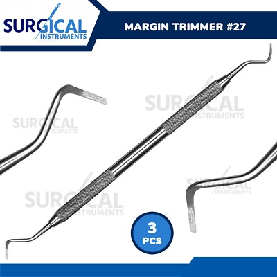 3 Pcs Margin Trimmer #27 Dentist Surgical Dental Instruments German Grade