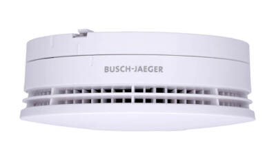 Busch-Jaeger Rauchmelder 6833-84 Rauchalarm 10-Jahres-Lithiumbatterie Studioweiß
