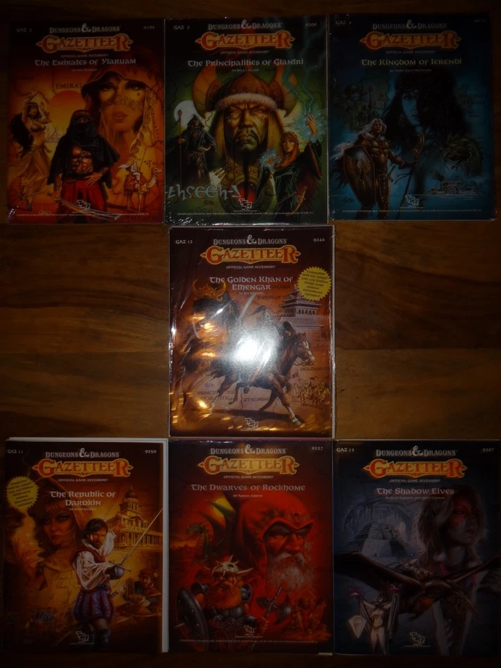 Near Mint and NEW SEALED & still in SHRINK WRAP (D&D TSR) - Gazetteer div. Modul - Bild 1 von 1