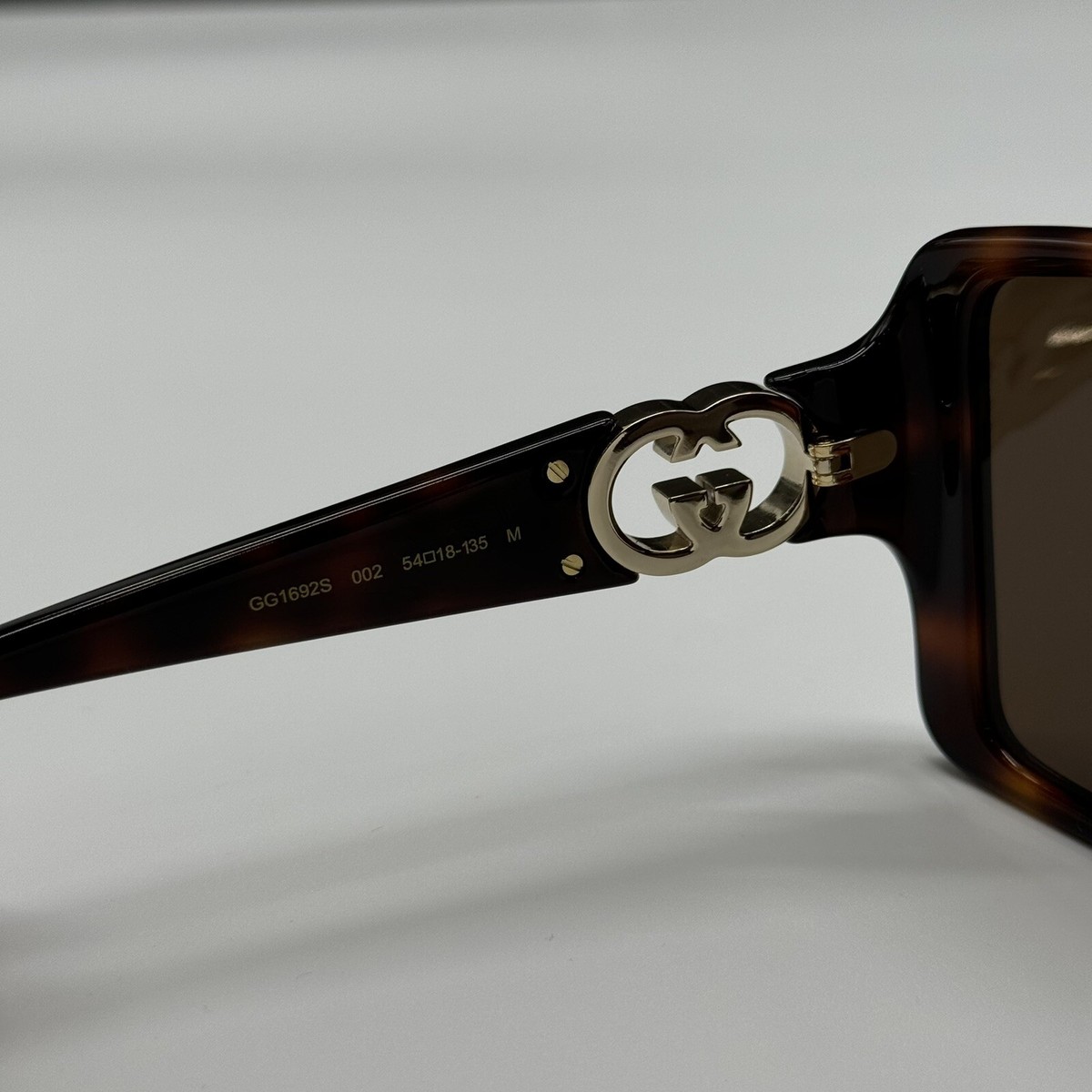 NEW GUCCI GG1692S 002 HAVANA BROWN SQUARE WOMEN GUCCI 