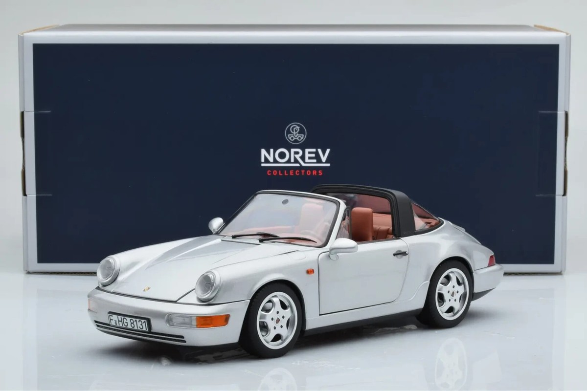 ミニカー NOREV PORSCHE CARRERA 1:18 Norev Porsche 911 (964) Carrera 4 Coupe 1990 Signal