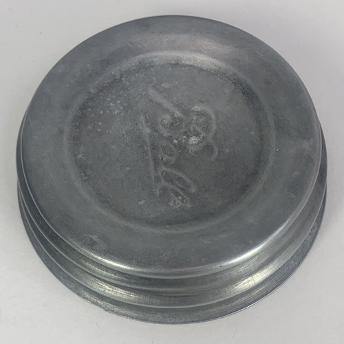 Vintage Kugel oder Atlas Zink Kappe Deckel Reg Mund Mason Einmachglas mit Glaseinsatz - Bild 9 von 16