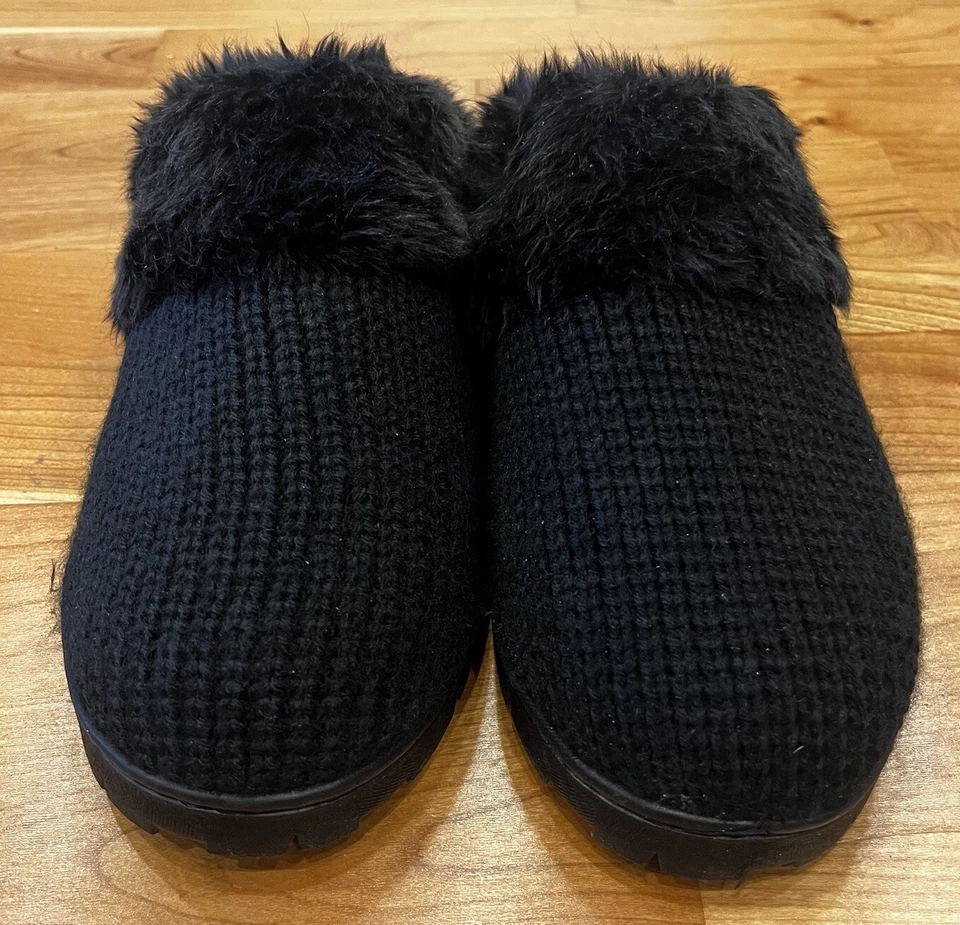 Zapatillas Zueco Dr. Scholl’s NUEVAS SIN CAJA Mujer’s 10 Negro Tejido Difuso Sin Cordones Sf Foto 4 de 4