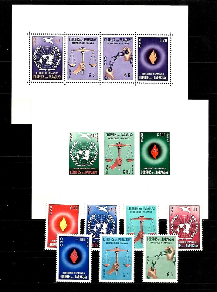 LOTE PARAGUAY Sc 565 a 68 986-993 C269 a 271 PAR DE IMPERIOS COMO NUEVO EN MUY BUEN ESTADO VER ESCASO Foto 2 de 2