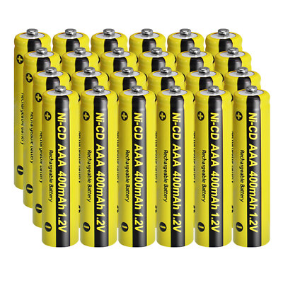 Lot Ni-Cd AAA Battery Rechargeable 1.2V 400mAh 3A Batteries for Solar Light