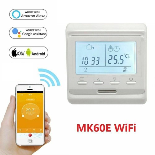 Programmable WiFi Thermostat Electric LCD Digital Smart Wireless Alexa Room  - Picture 1 of 34