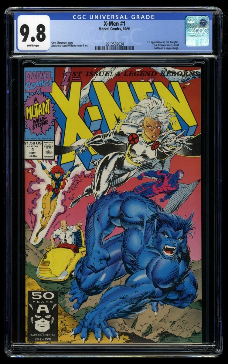 X-MEN #1 CGC 9.8 JIM LEE COVER C BEAST STORM PROFESSOR X JEAN GREY