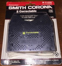 Smith Corona H 21000 Typewriter 2 Pack H Series Correctable Film Ribbons 
