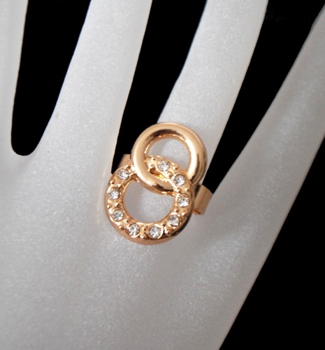 Ring Infinity Paris Fingerring Strass Design Damenring Gothik