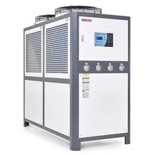 CREWORKS 30HP 20 Ton Air-Cooled Chiller Industrial Chiller with 66 gal Tank