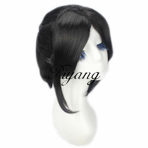 Black Hair Cosplay Wig with High Ponytail Anime Movie Wig by yukimura chiduru ~~ - Picture 30 of 35
